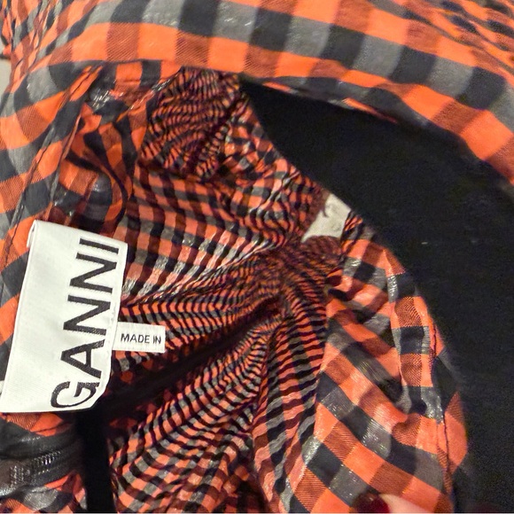 Ganni Checkered Red and Black Dress - Picture 3 of 4